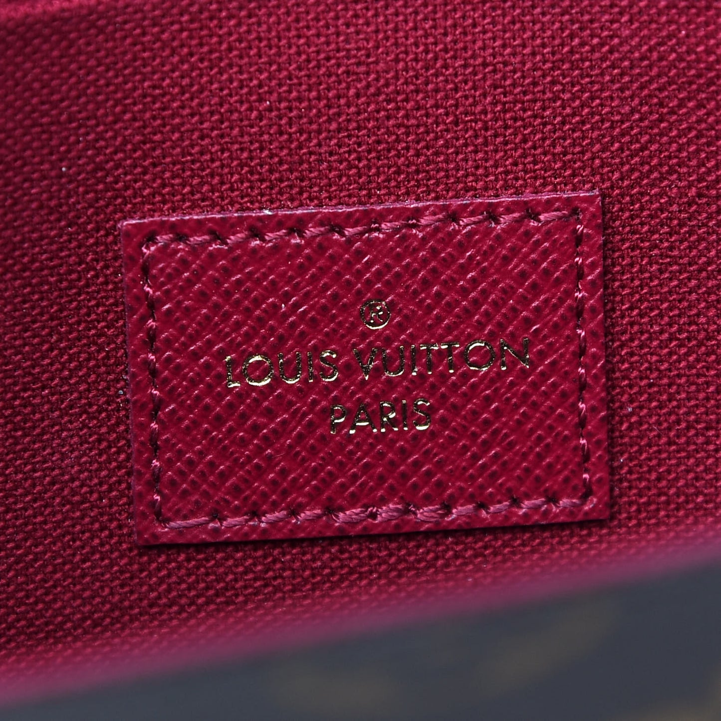 Monogram Pochette Felicie Chain Wallet Fuchsia