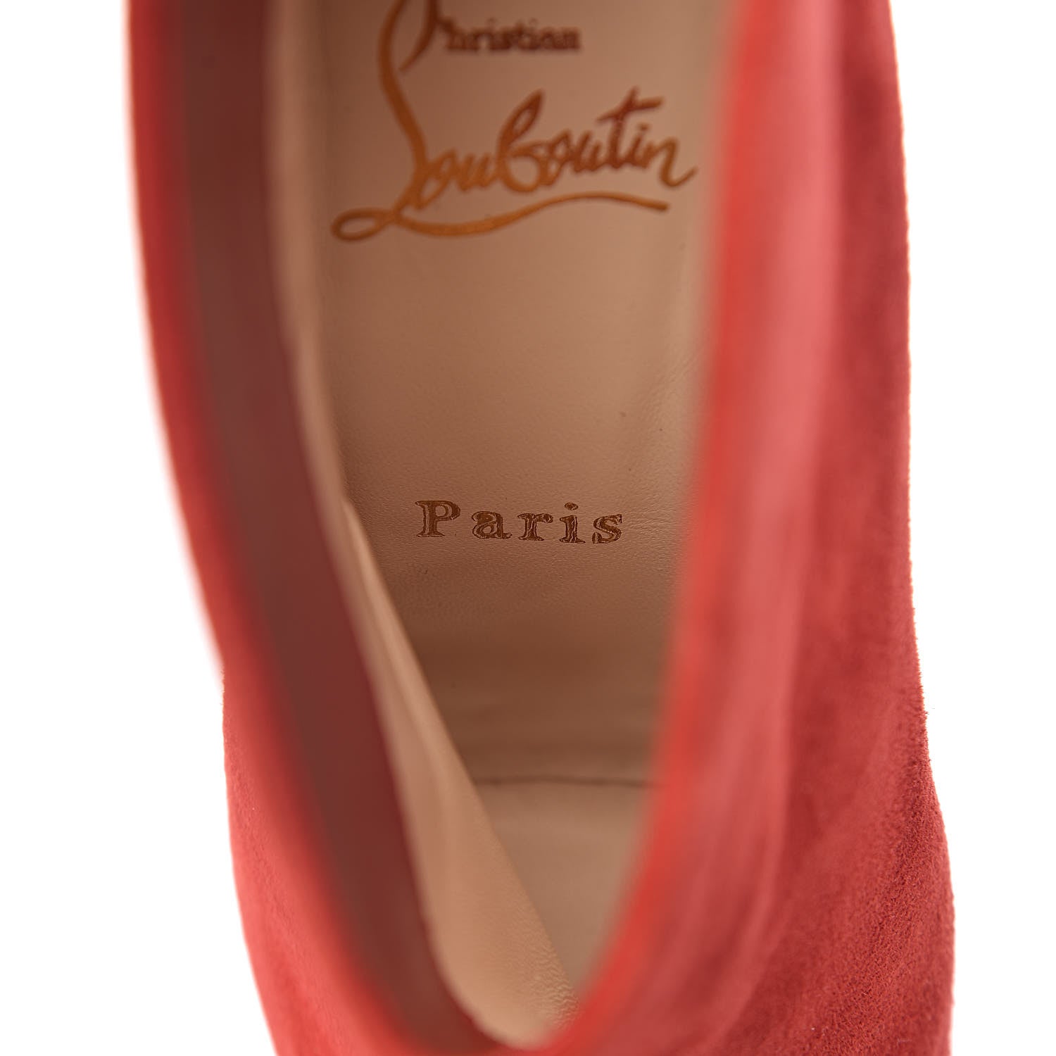 Christian Louboutin Veau Velours Ankle Boots 35.5 Carmin 8 of 12