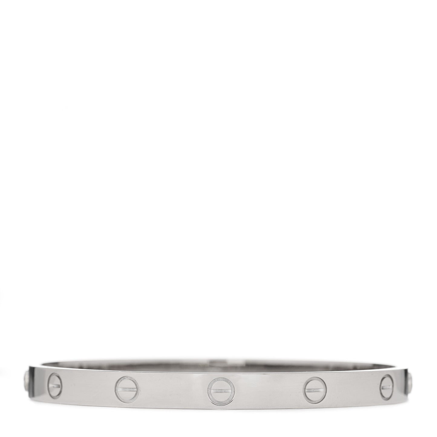 18K White Gold LOVE Bracelet 19