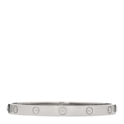 Cartier 18K White Gold LOVE Bracelet 19 1 of 4