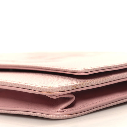 Chanel Caviar Timeless CC Wallet on Chain WOC Pink 11 of 11