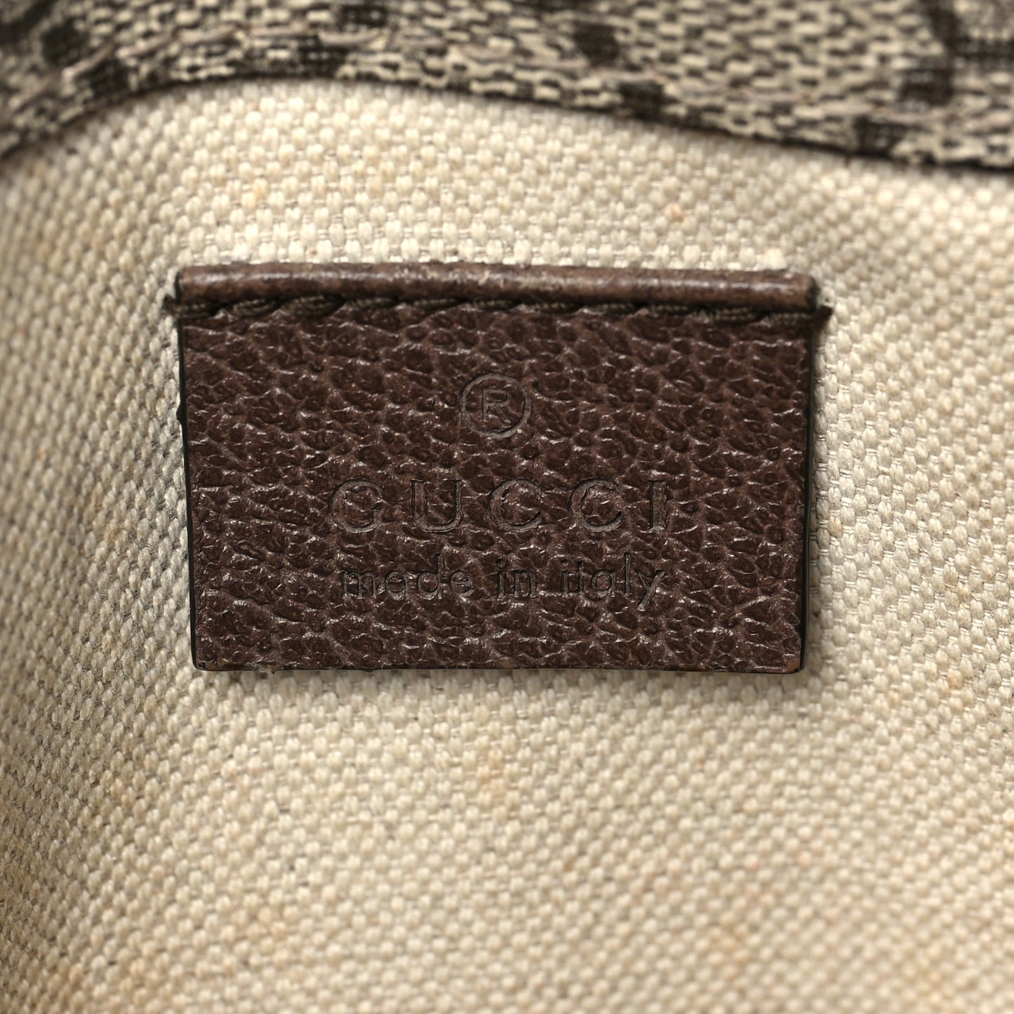 GG Supreme Monogram Neo Vintage Web Belt Bag Brown
