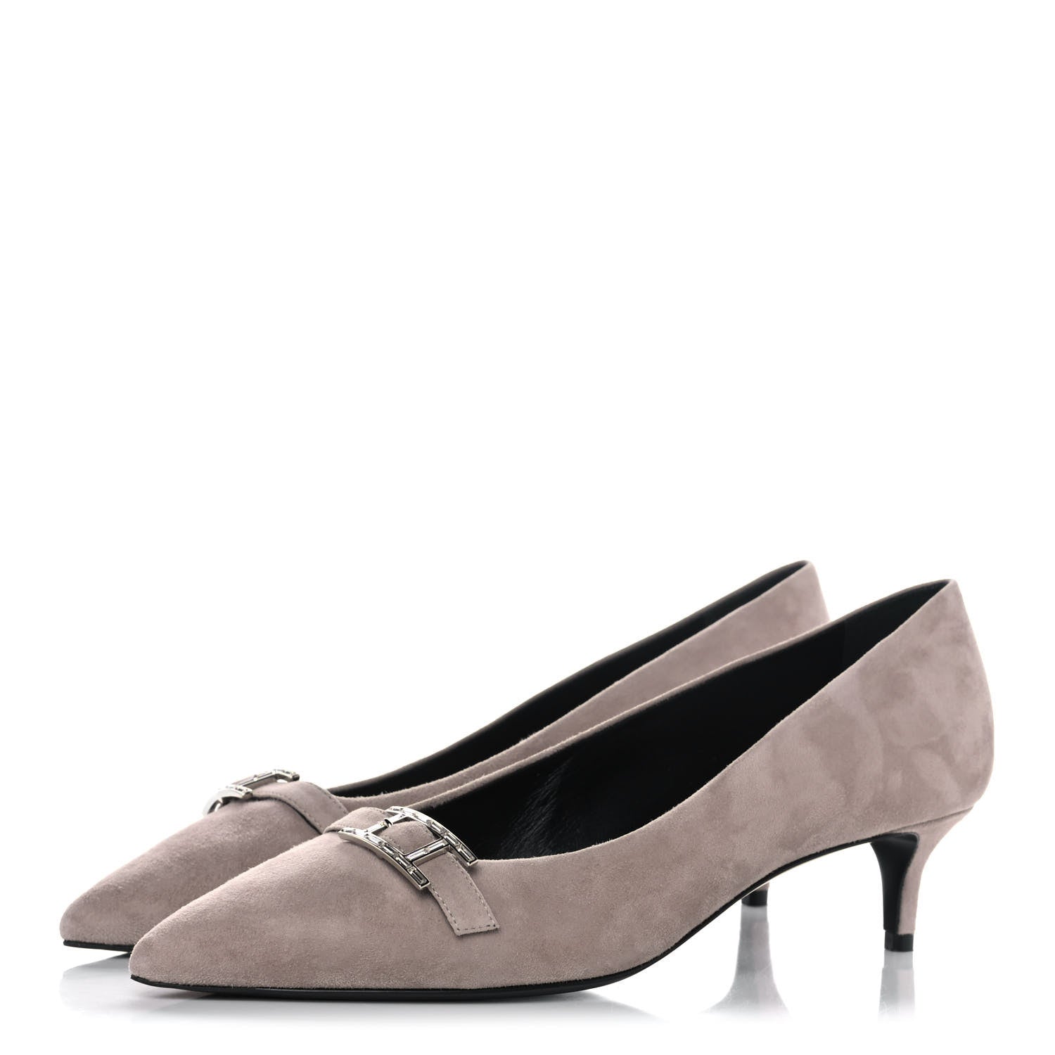 Hermes Chevre Velours Blush 40 Pumps 38 Beige Rose 3 of 13