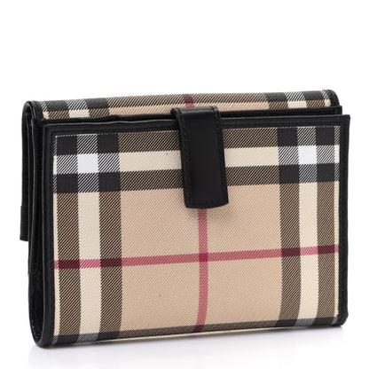 Burberry House Check Compact Wallet Black 3 of 7