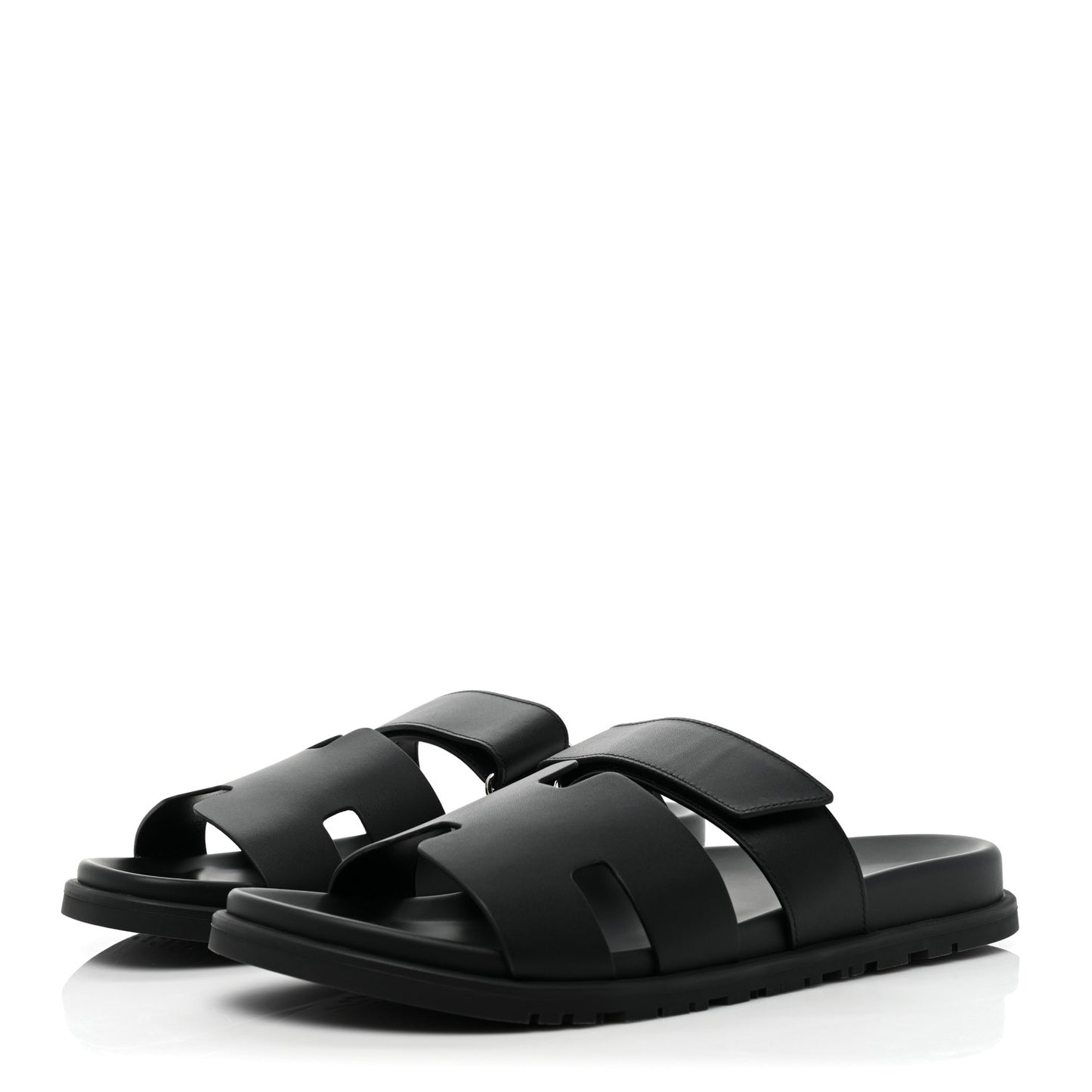 Calfskin Mens Chypre Sandals 44 Black