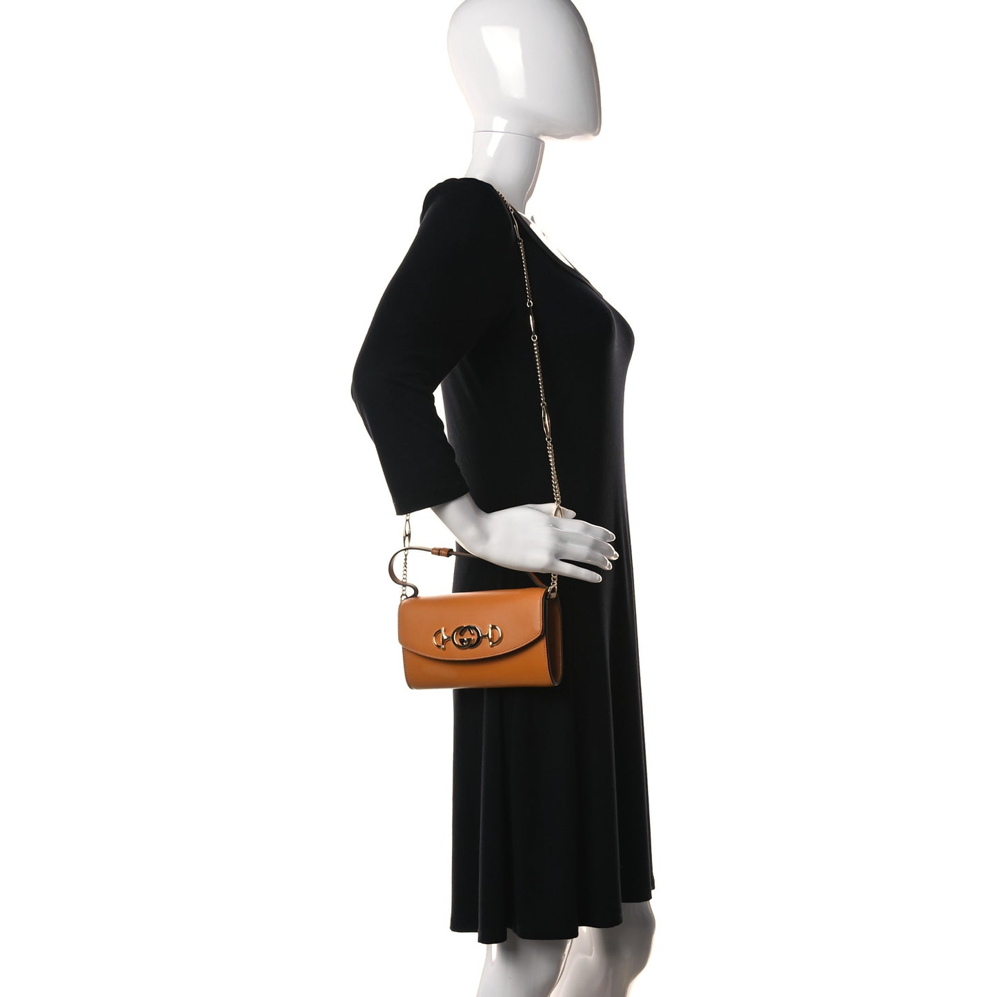 Shibuya Calfskin Mini Zumi Shoulder Bag Sun Oil