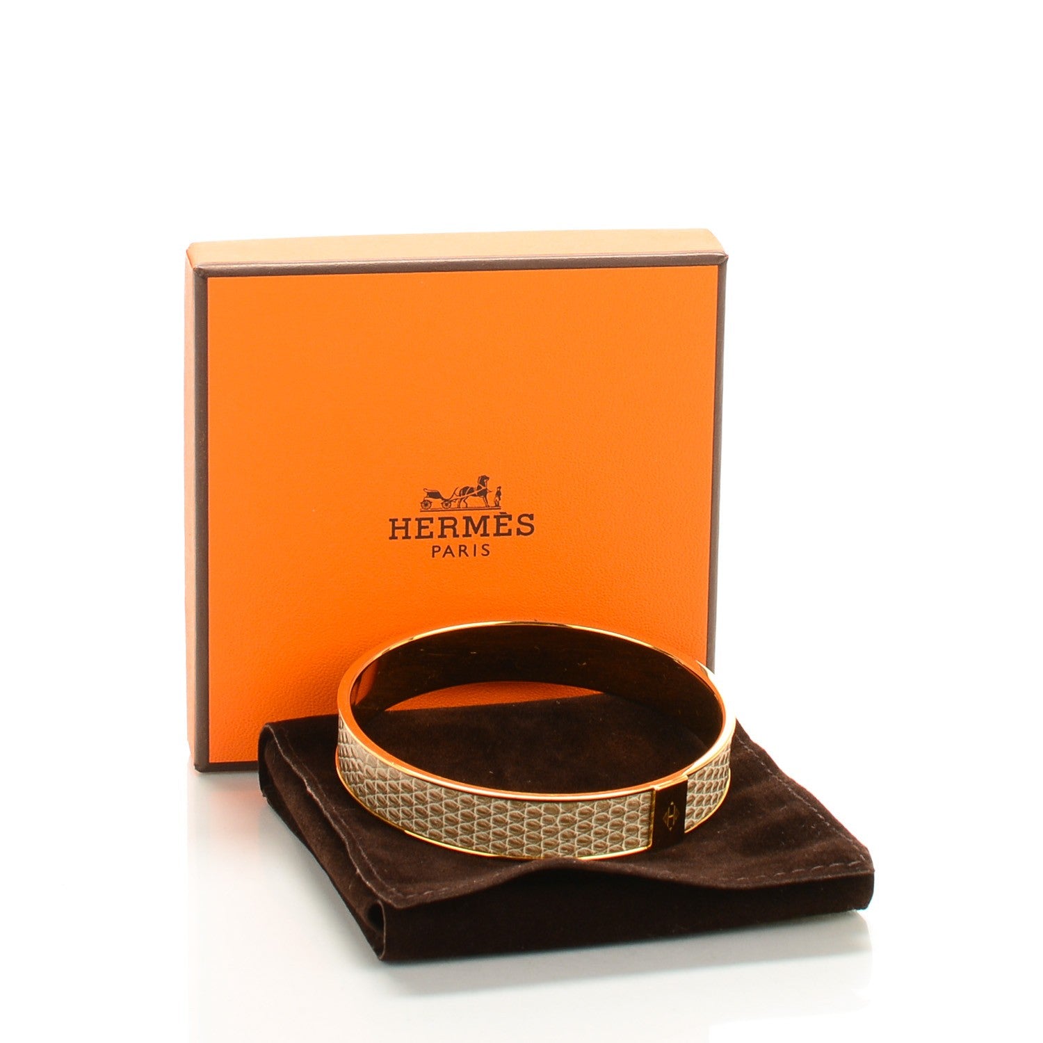 Hermes Smooth Lizard Kawaii 12 Small Bracelet Ficelle 4 of 4