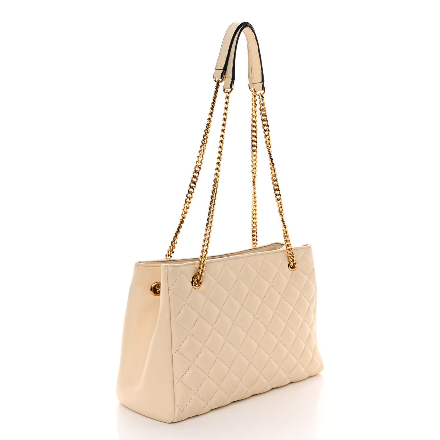 Nappa Quilted Medusa Chain Bag Beige