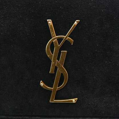 Saint Laurent Velvet Small Monogram Sunset Black 12 of 12