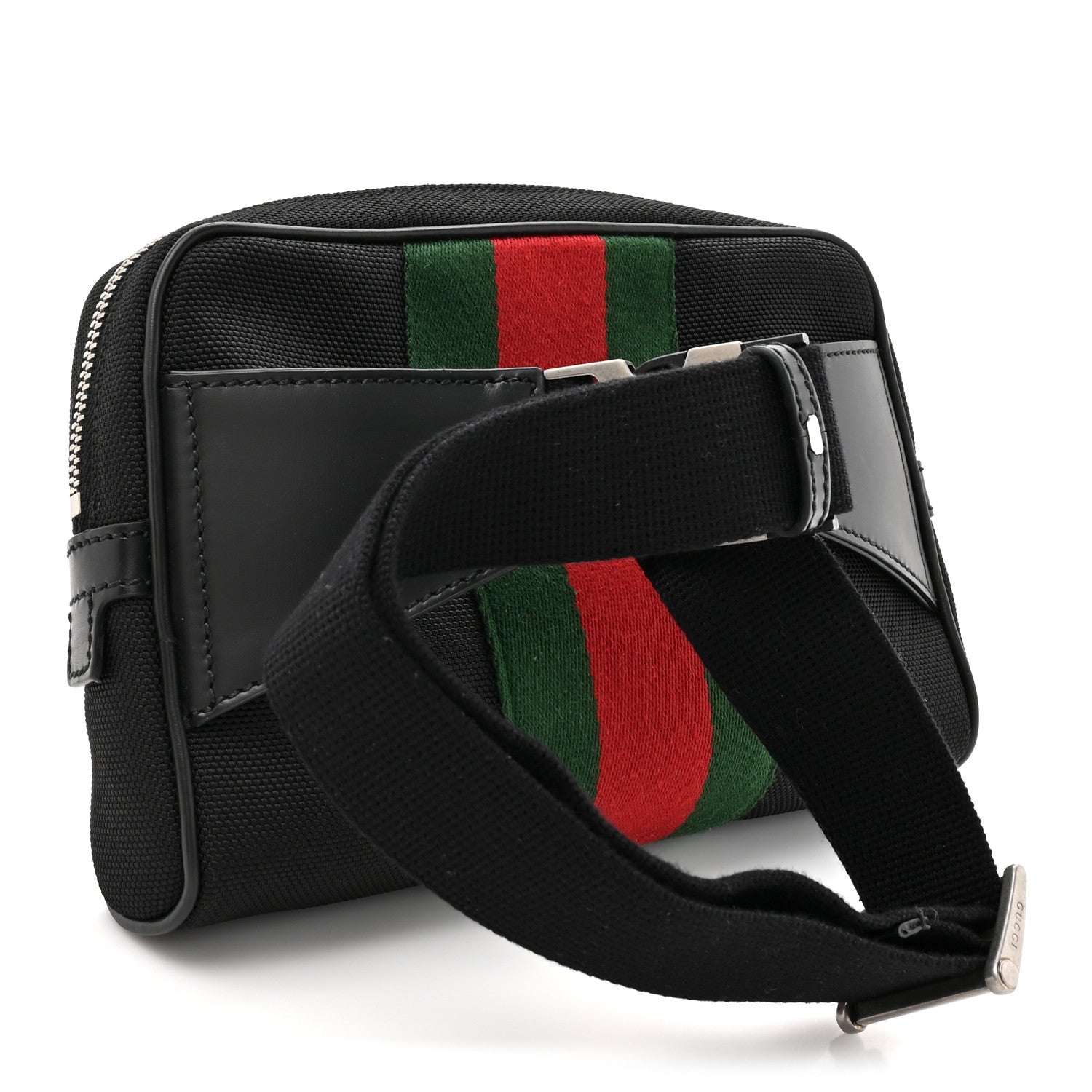 Gucci Canvas Web Slim Belt Bag Black 3 of 10