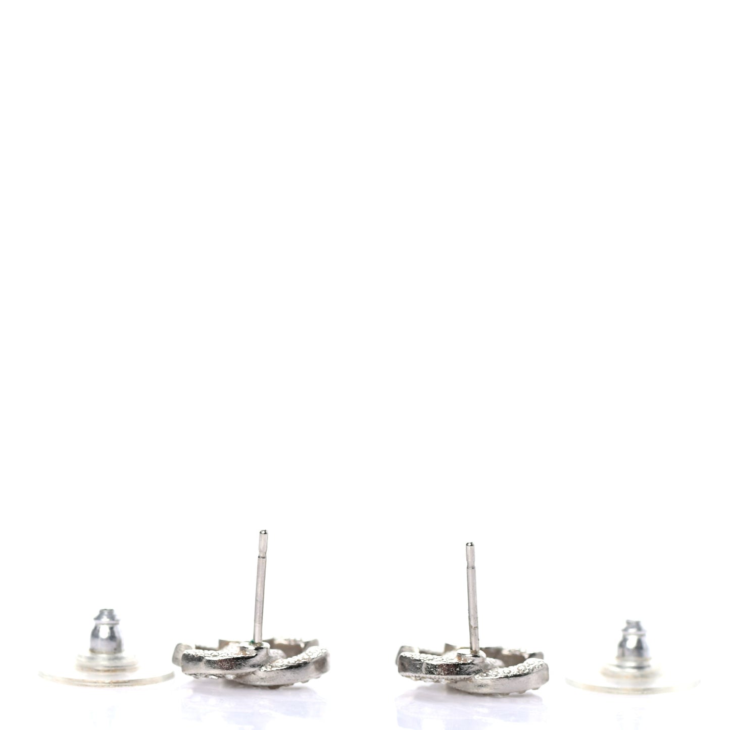 Crystal Mini Timeless CC Earrings Silver