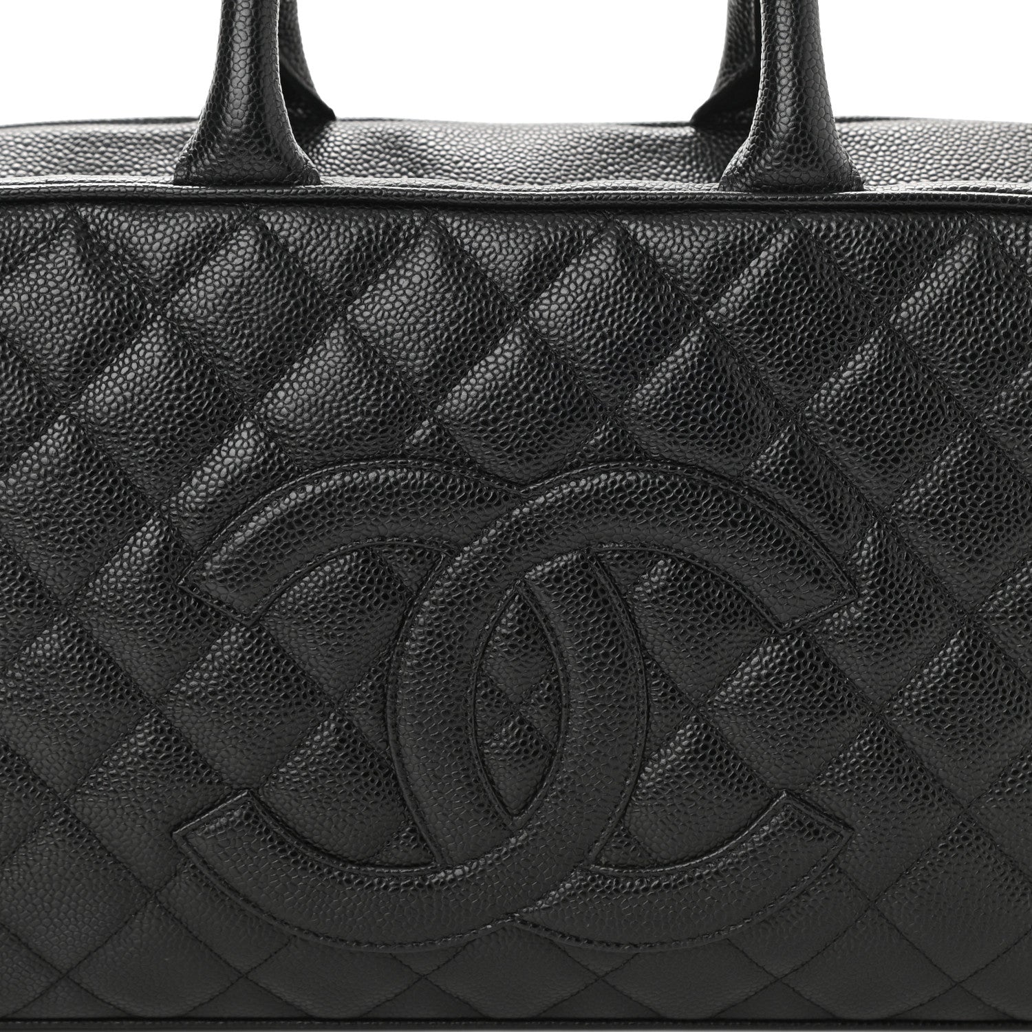 Chanel Caviar Quilted Large Bowler Black 8 of 10