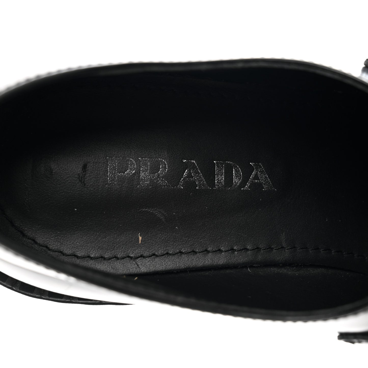Spazzolato Metal Triangle Logo 50mm Loafers 40.5 Black