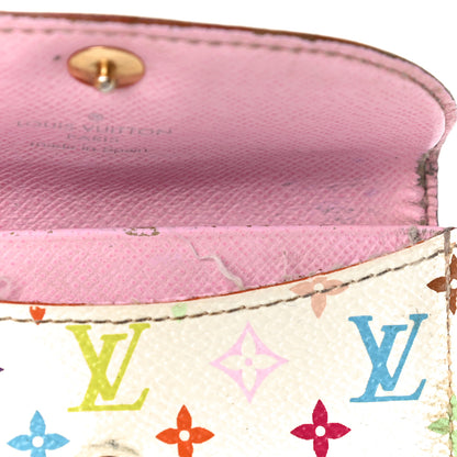 Louis Vuitton Monogram Multicolor Business Card Holder White Litchi 16 of 27