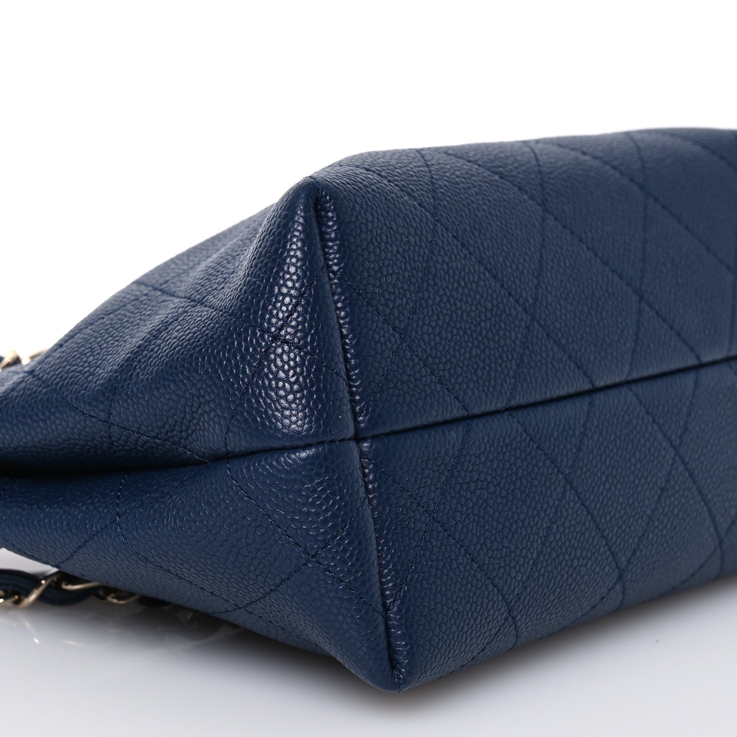 Chanel Caviar Quilted Small City Walk Hobo Navy Blue 9 of 10