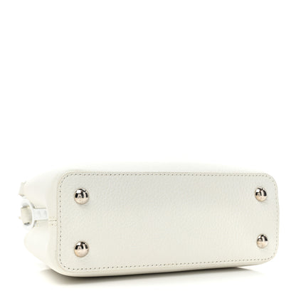 Louis Vuitton Taurillon Mini Capucines Monochrome White 4 of 10