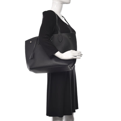 Louis Vuitton Calfskin Lockme Go Tote Black 2 of 13
