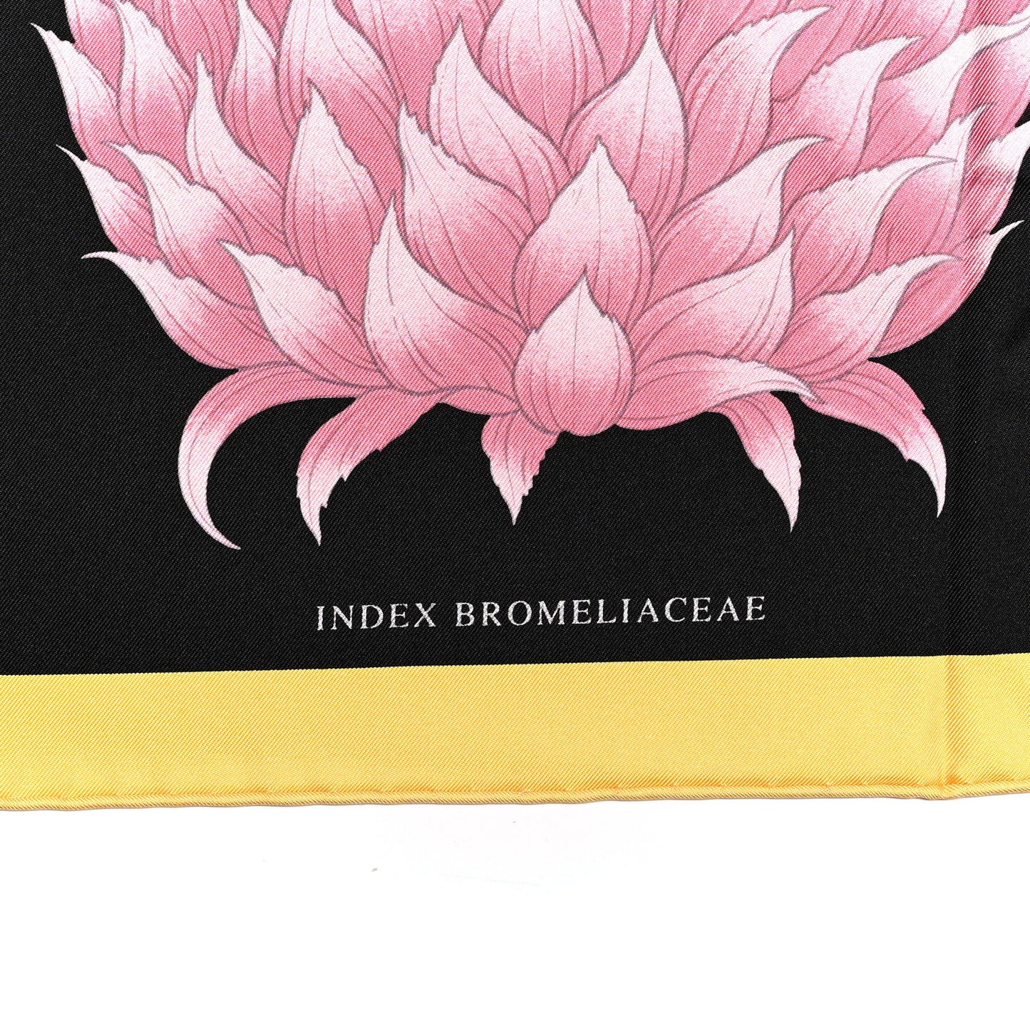 Silk Index Bromeliaceae Scarf 90 Black Vert Multicolor