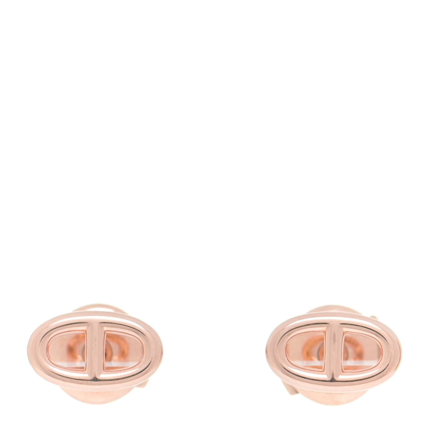 Hermes 18K Rose Gold TPM Farandole Stud Earrings 1 of 6