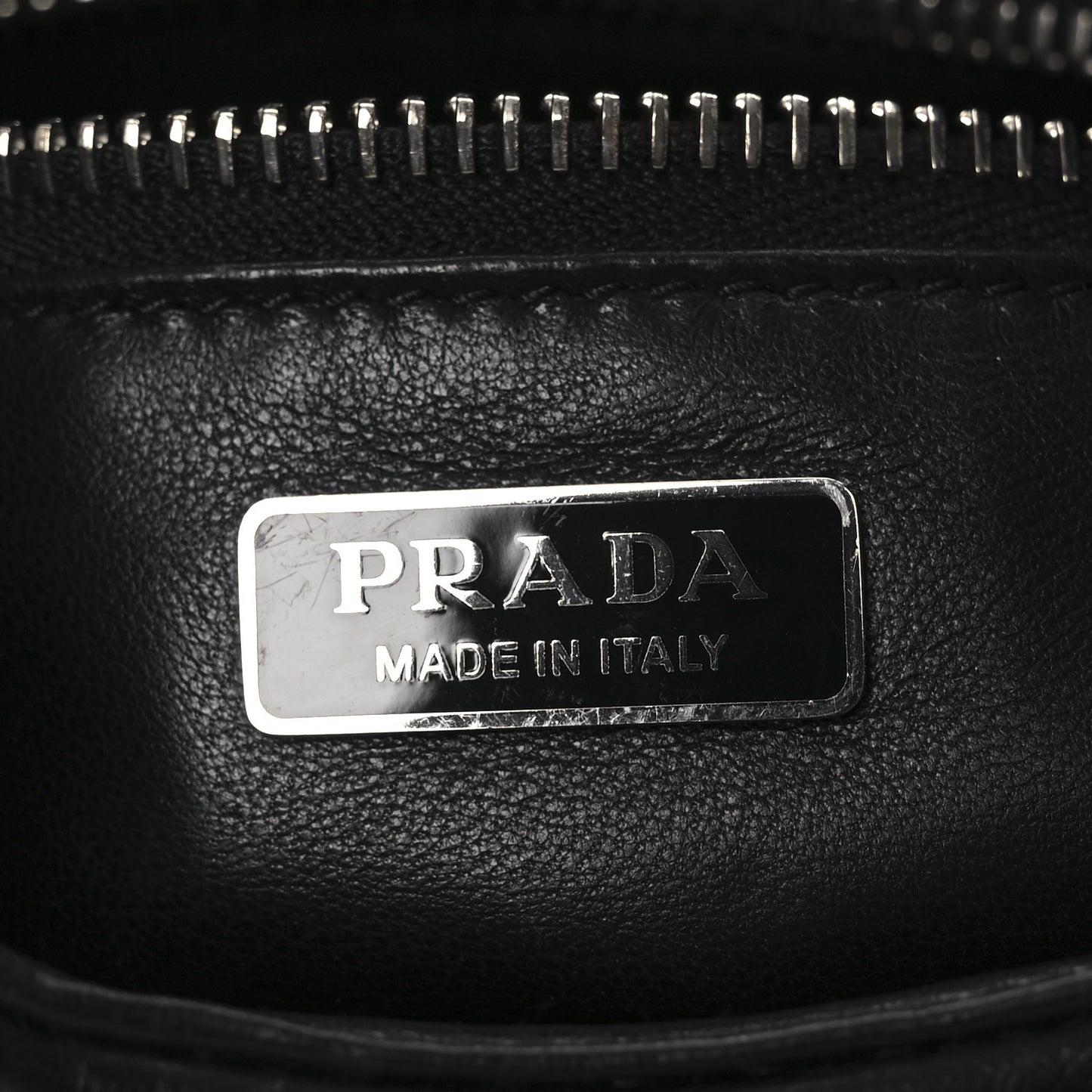 Nappa Soft Padded Re-Edition 2002 Moon Bag Black