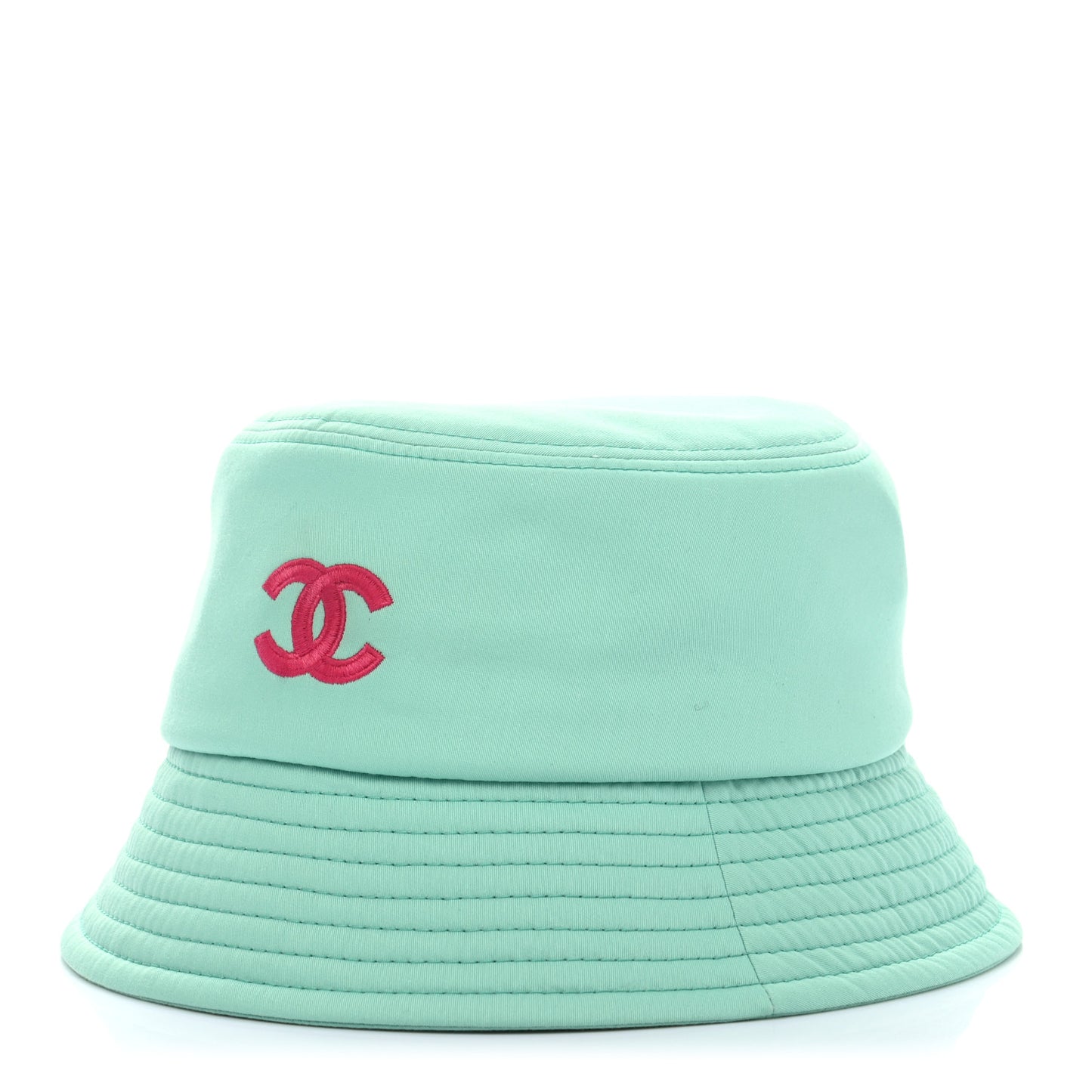 Cotton CC Cloche Bucket Hat S Turquoise Fuchsia