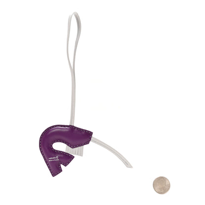 Hermes Lambskin Petit H Shrimp Bag Charm 2 of 4