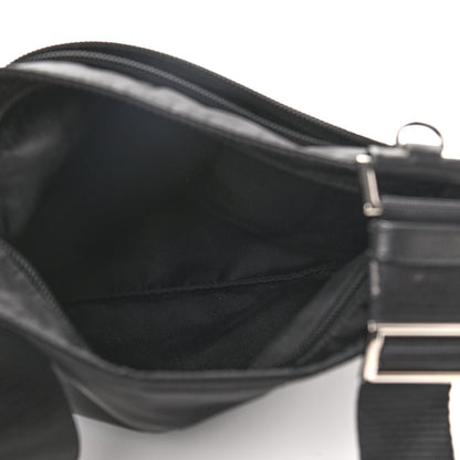 Prada Nylon Vela Flat Messenger Bag Black 5 of 9