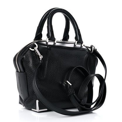 Alexander Wang Pebbled Calfskin Mini Emile Black Silver Hardware 3 of 12