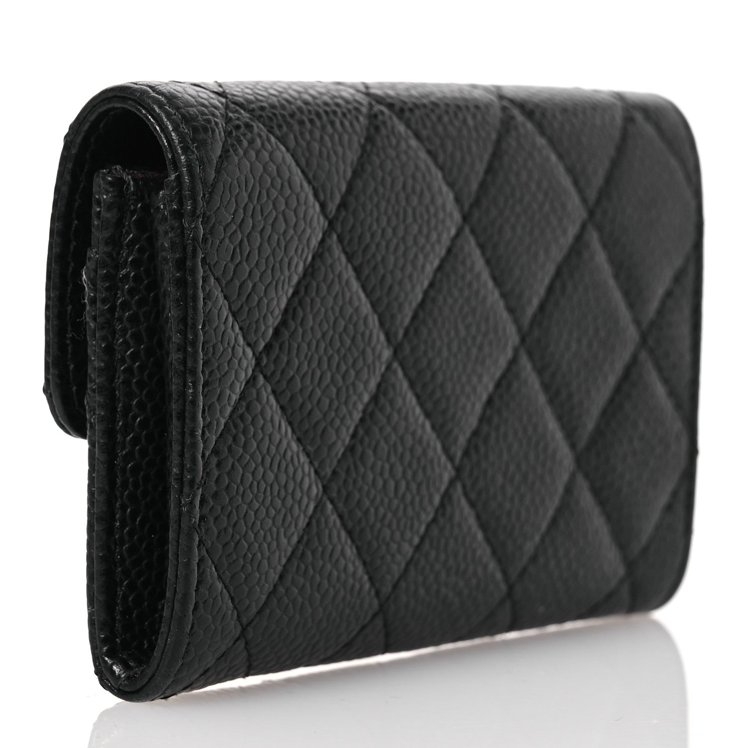 Chanel Caviar Quilted Flap Card Holder Black 3 of 14