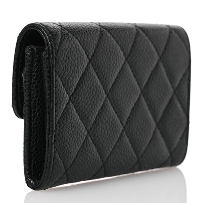 Chanel Caviar Quilted Flap Card Holder Black 3 of 14