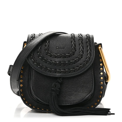 Chloe Calfskin Braided Mini Hudson Shoulder Bag Black 1 of 10