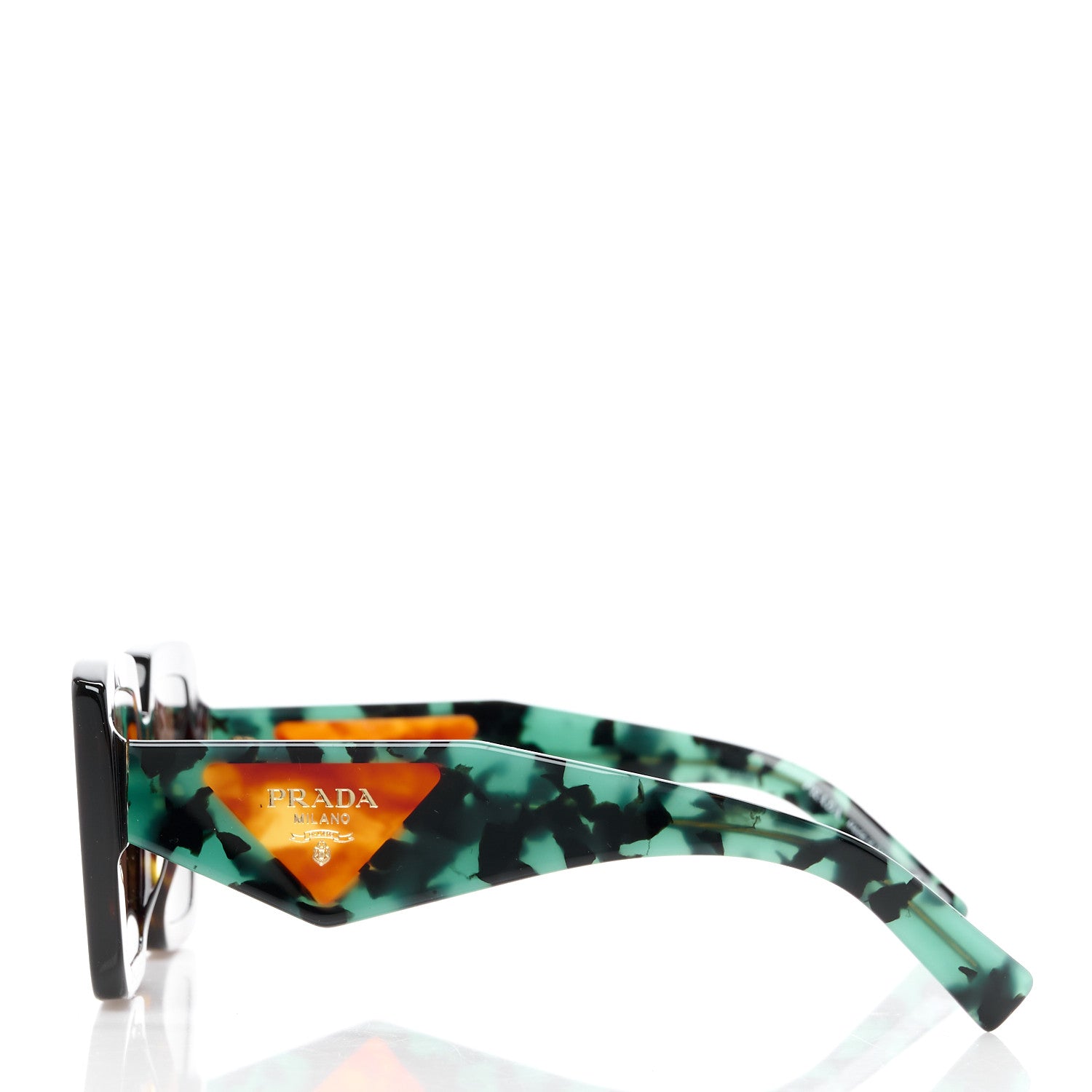 Prada Acetate Symbole Sunglasses SPR 23Y Red Tortoise 3 of 7