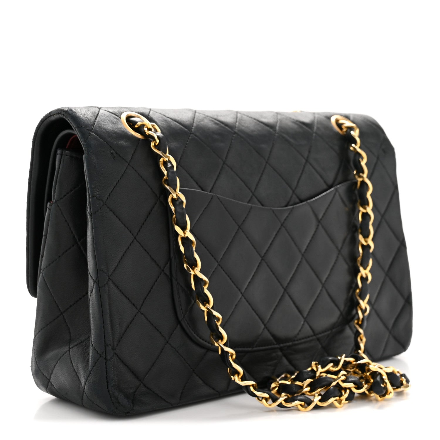 Chanel Lambskin Quilted Medium Double Flap Black 3 of 15
