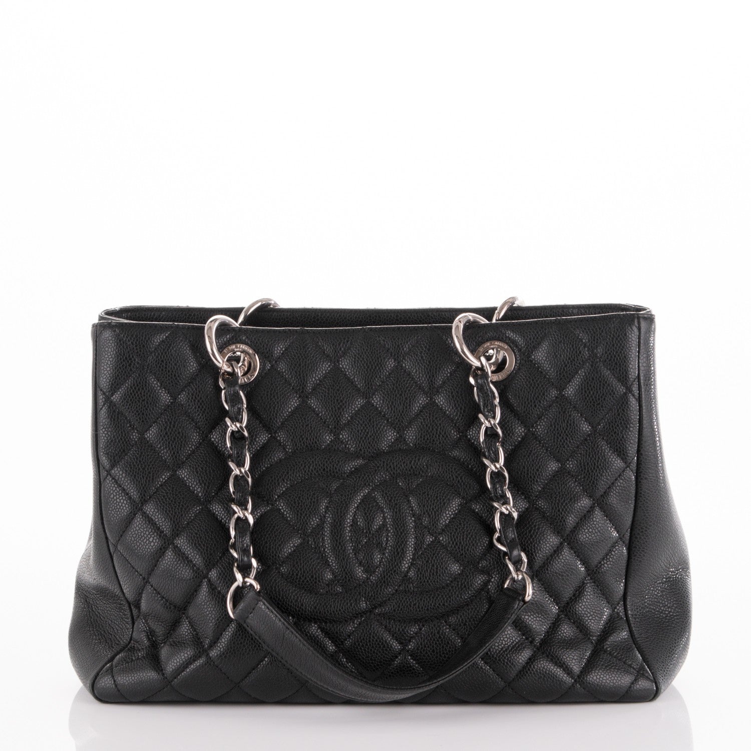Chanel Caviar Quilted Grand Shopping Tote GST Black 8 of 9