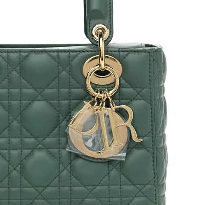 Christian Dior Lambskin Cannage Small My ABCDior Lady Dior Cedar Green 8 of 12