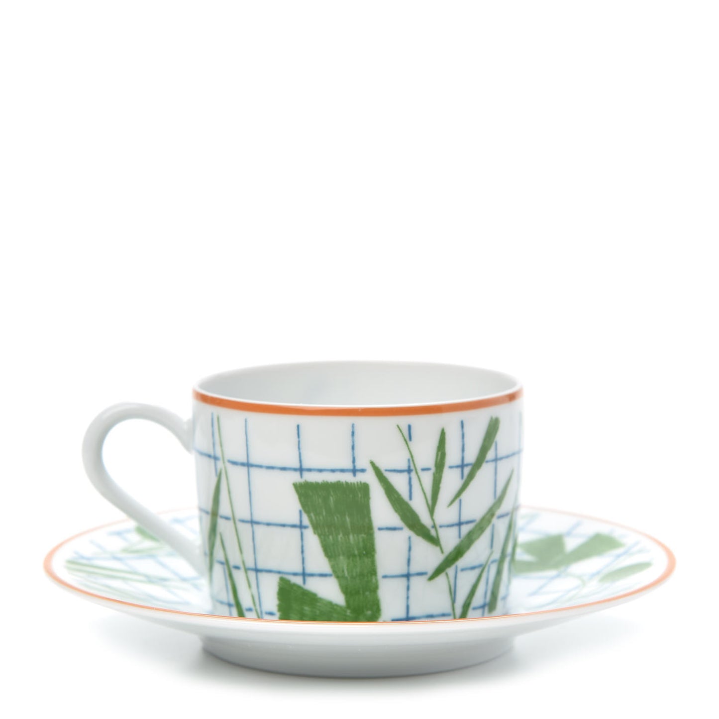 Porcelain A Walk In The Garden Tea Cup And Saucer