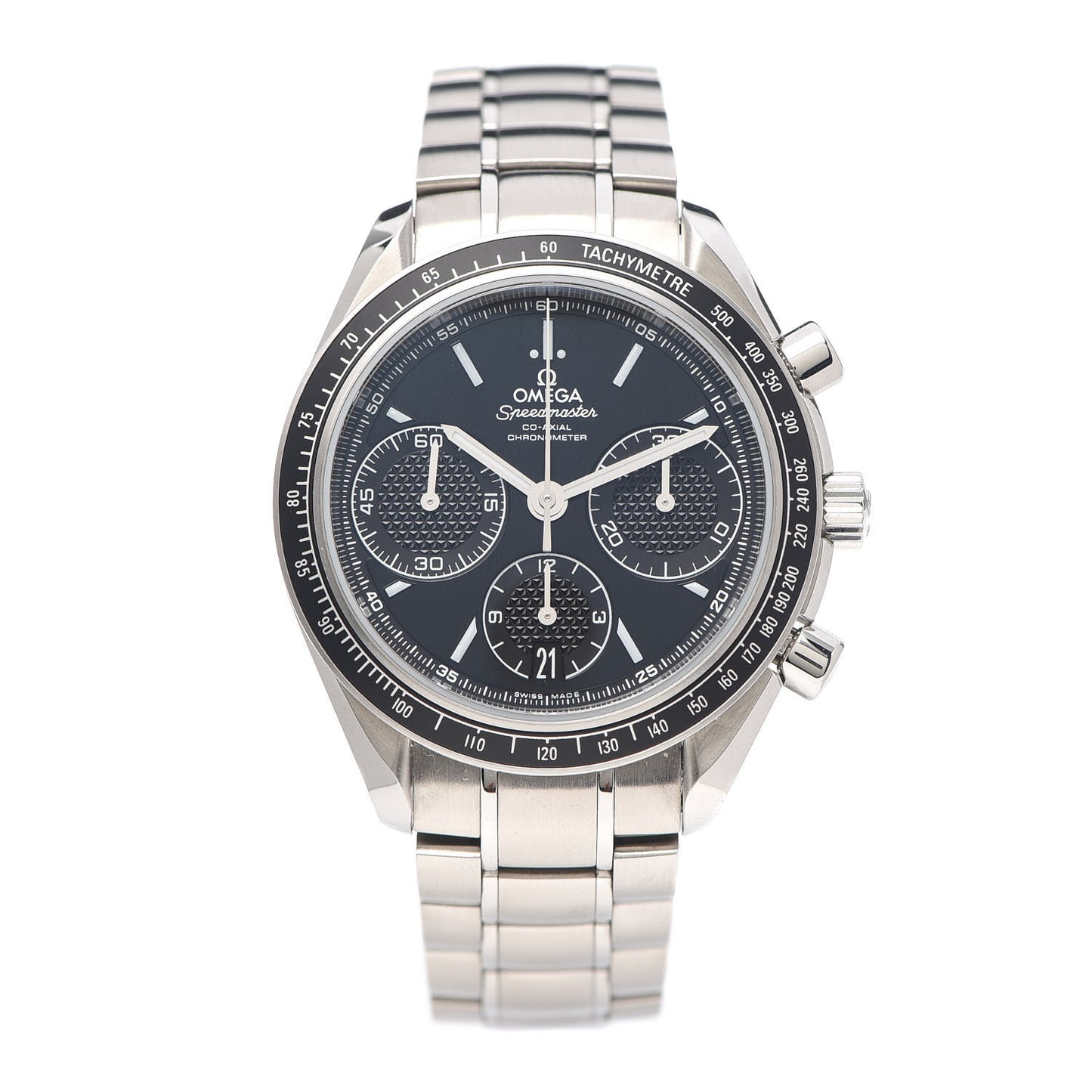 Stainless Steel 40mm Speedmaster Racing Co-Axial Chronograph Automatic Watch Black 326.30.40.50.01.001