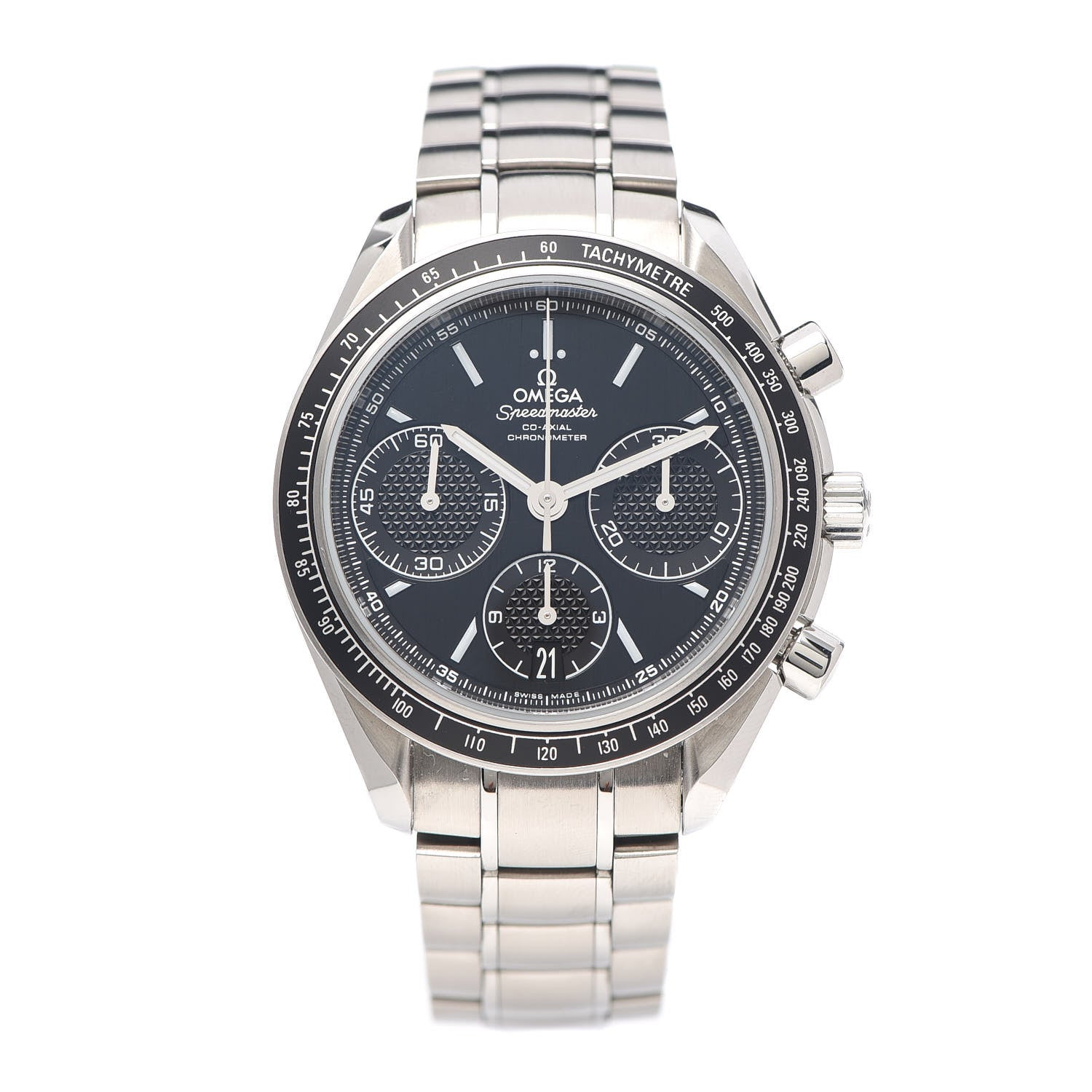 Omega Stainless Steel 40mm Speedmaster Racing Co-Axial Chronograph Automatic Watch Black 326.30.40.50.01.001 1 of 6