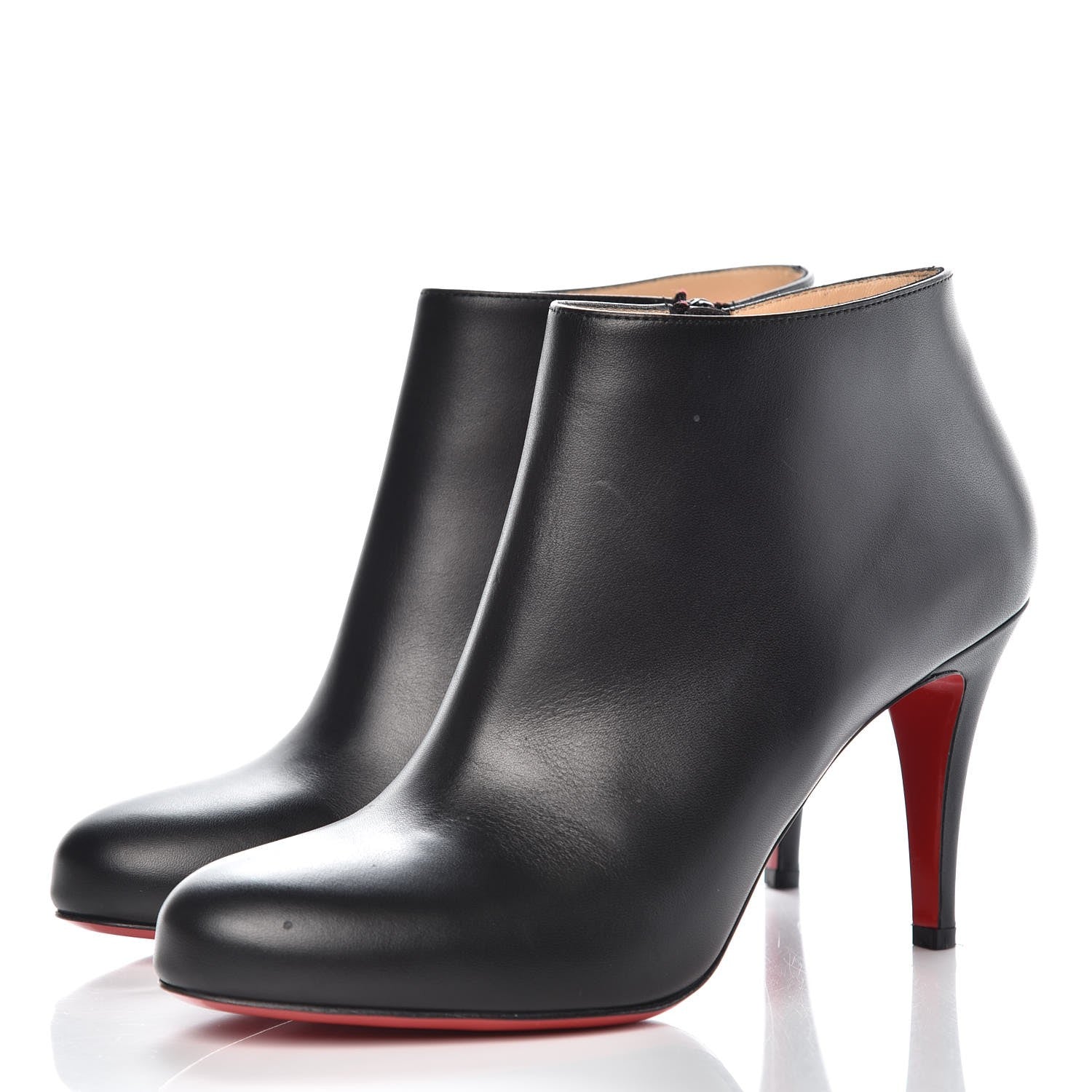 Christian Louboutin Calfskin Belle 85 Ankle Boots 37.5 Black 3 of 9