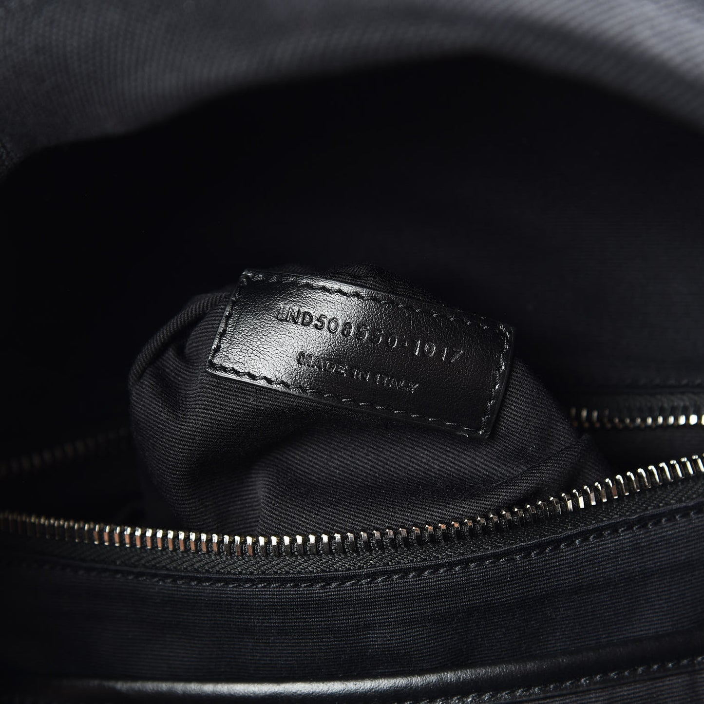 Canvas Signature Heaven Embroidered Mini City Backpack Black