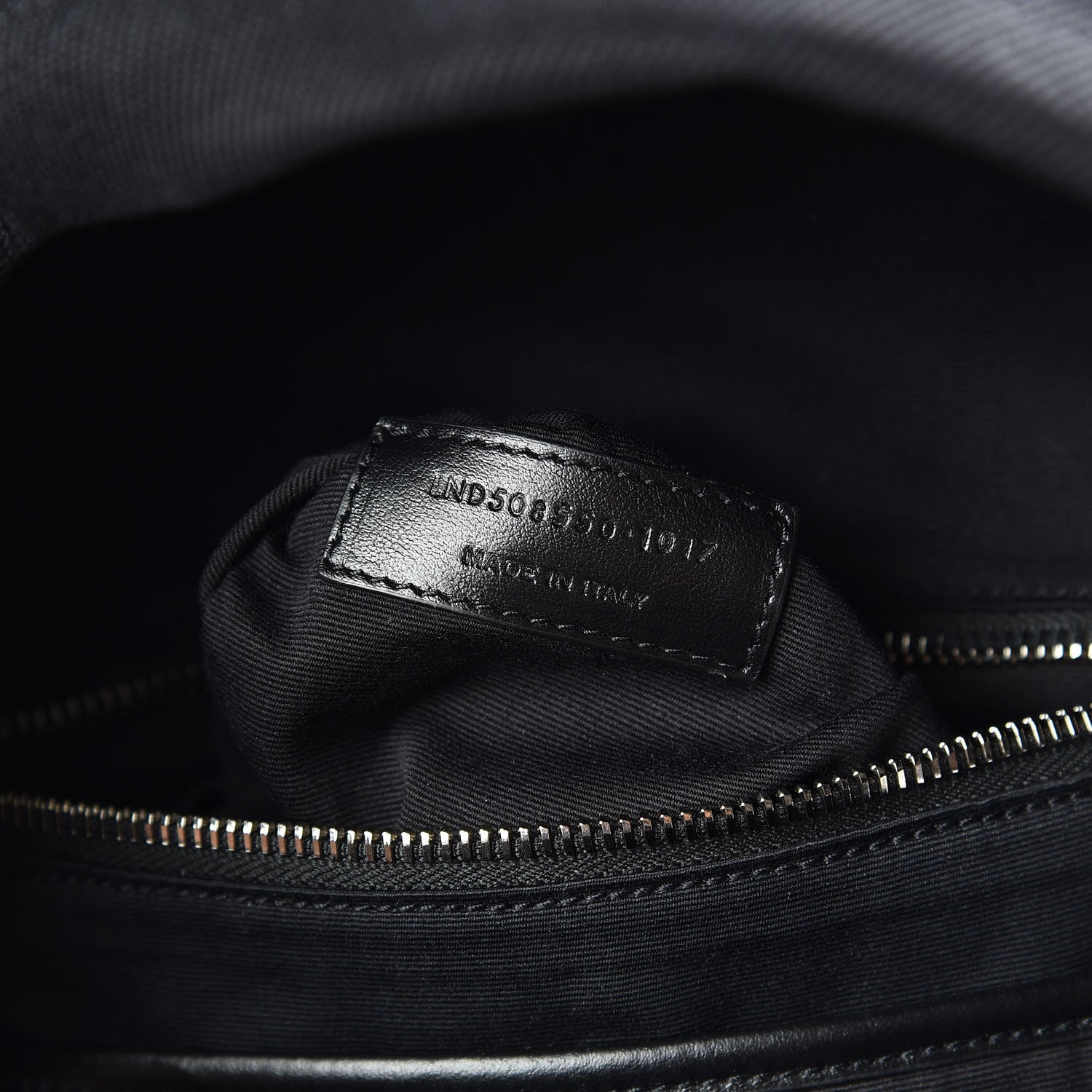 Saint Laurent Canvas Signature Heaven Embroidered Mini City Backpack Black 9 of 9