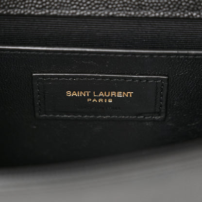 Saint Laurent Grain De Poudre Small Monogram Kate Satchel Black 6 of 10