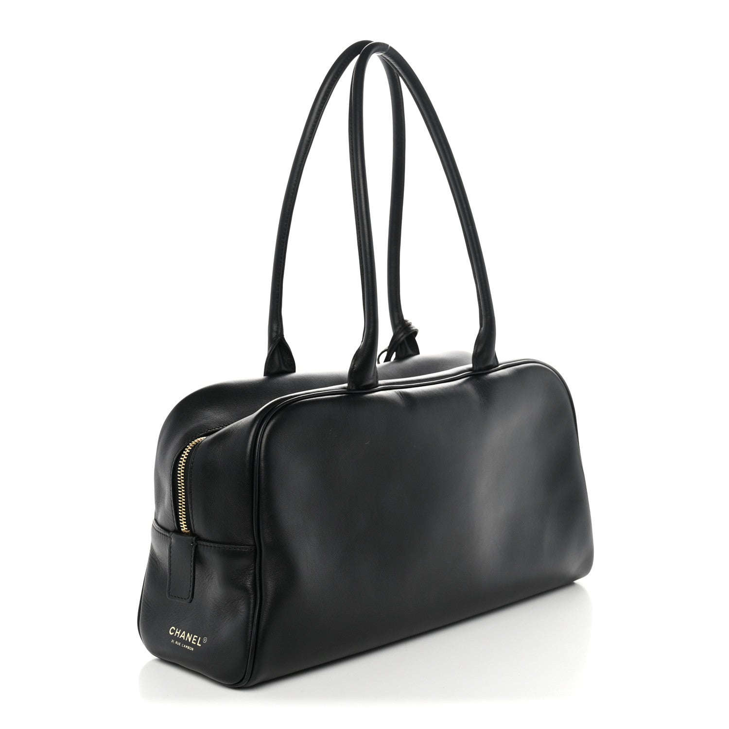 Chanel Calfskin Large Perfect Bowling Bag Black 3 of 10