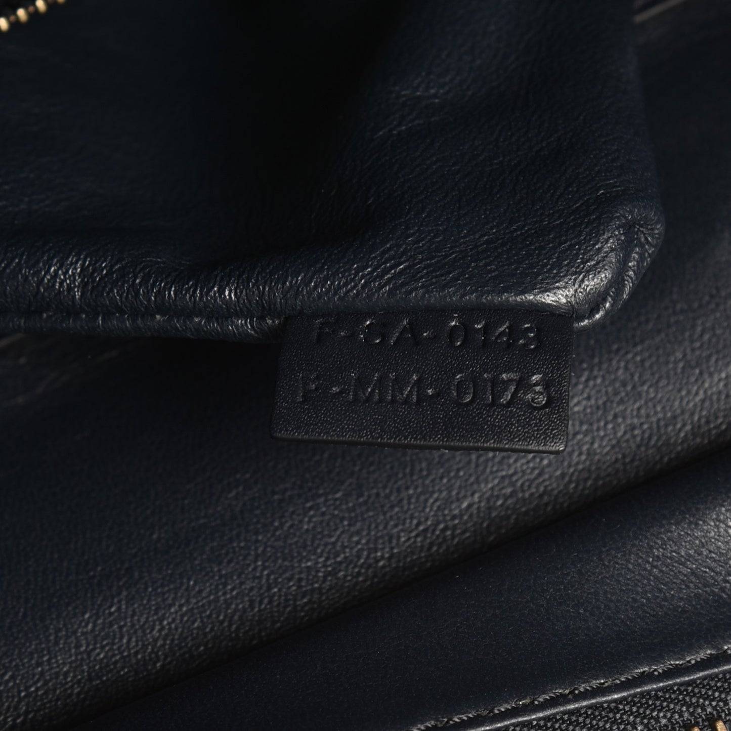 Smooth Calfskin Mini Luggage Navy Blue