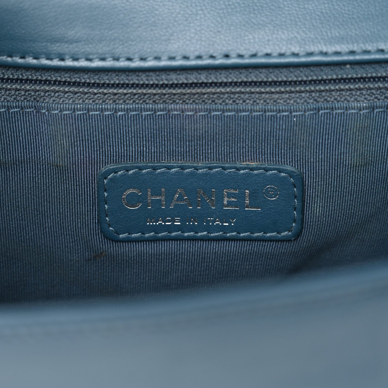 Chanel Lambskin Quilted New Medium Boy Flap Dark Blue 6 of 11