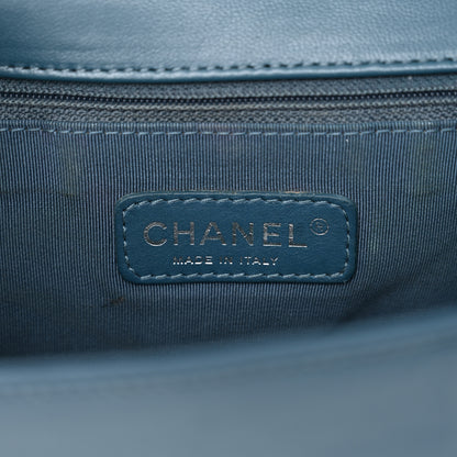 Chanel Lambskin Quilted New Medium Boy Flap Dark Blue 6 of 11