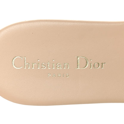 Christian Dior Metallic Calfskin D-Club Mule Sandal 41.5 Light Gold 7 of 8