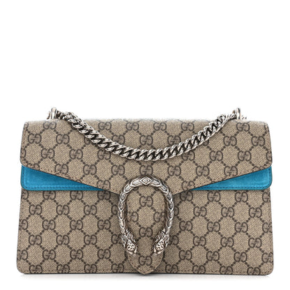 Gucci GG Supreme Monogram Small Dionysus Shoulder Bag Bright Turquoise 1 of 10