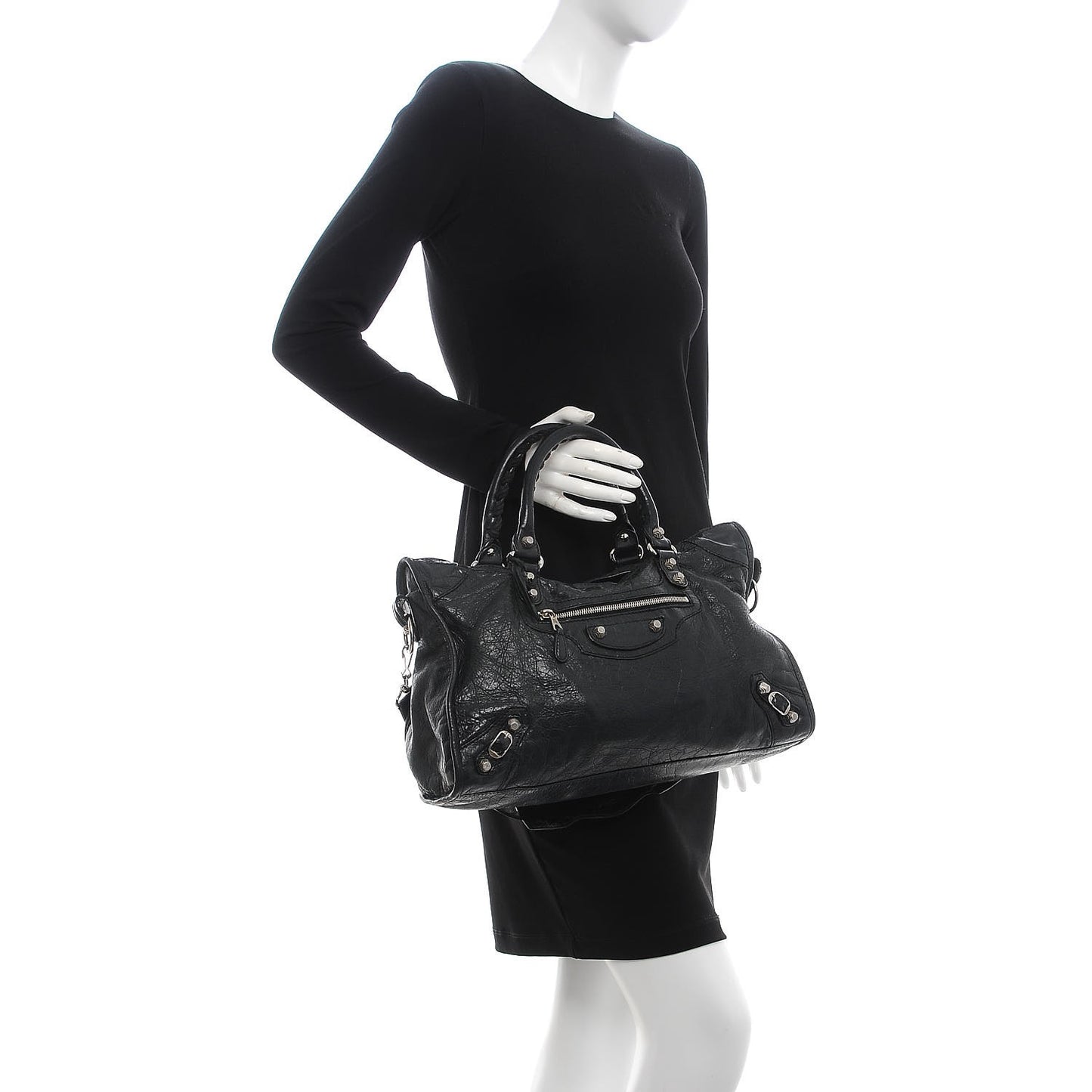 Agneau Giant 12 Silver Hardware City Black