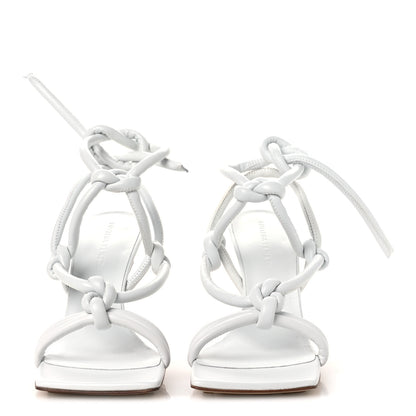 Bottega Veneta Nappa Dream Knotted Sandals 39.5 Optic White 3 of 10